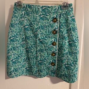 Lauren James Tropical Green and White skirt